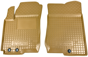 Автомобільні килимки у салон Hyundai Elantra 2006-2011 (HD) бежеві (AVTO-Gumm). Фото 2