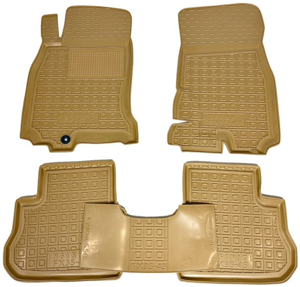 Автомобільні килимки у салон Infiniti FX 2003-2008 бежеві (AVTO-Gumm)