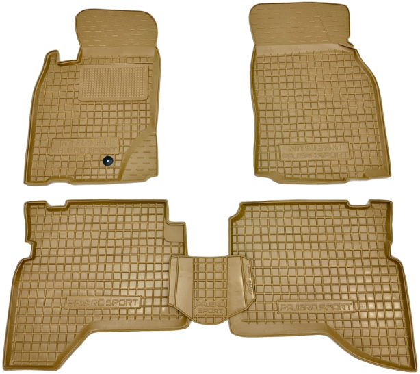 Автомобільні килимки у салон Mitsubishi Pajero Sport 1998-2007 бежеві (AVTO-Gumm)