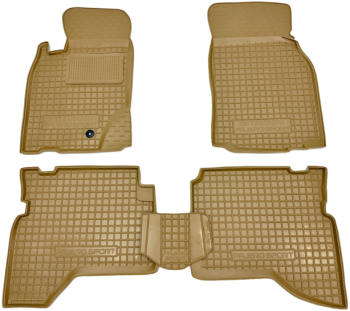 Автомобільні килимки у салон Mitsubishi Pajero Sport 1998-2007 бежеві (AVTO-Gumm)