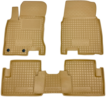 Автомобільні килимки у салон Nissan Qashqai 2007- бежеві (AVTO-Gumm)