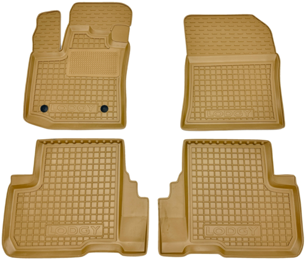 Автомобільні килимки у салон Renault Lodgy 2013- бежеві (AVTO-Gumm)