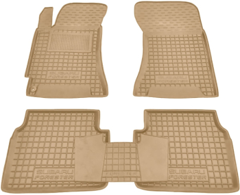Автомобільні килимки у салон Subaru Forester 2 2002-2008 бежеві (AVTO-Gumm)