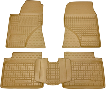 Автомобільні килимки у салон Toyota Avensis 2003-2009 бежеві (AVTO-Gumm)