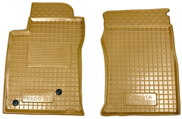 Автомобільні килимки у салон Toyota Land Cruiser Prado 120 2002-2009 бежеві (AVTO-Gumm). Фото 4