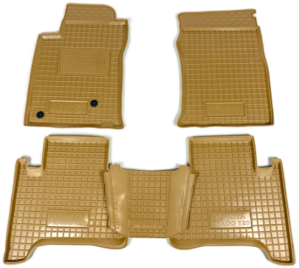 Автомобільні килимки у салон Toyota Land Cruiser Prado 120 2002-2009 бежеві (AVTO-Gumm)