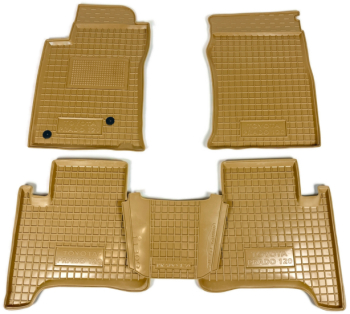 Автомобільні килимки у салон Toyota Land Cruiser Prado 120 2002-2009 бежеві (AVTO-Gumm)