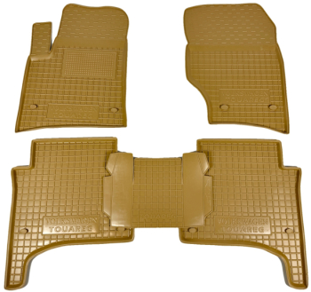 Автомобільні килимки у салон Volkswagen Touareg 2002-2010 бежеві (AVTO-Gumm)