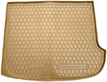 Автомобільний коврик в багажник Hyundai Santa Fe 2006-2012 7 мест бежевий (AVTO-Gumm)