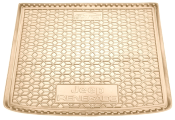 Автомобильный коврик в багажник Jeep Renegade 2015- верхняя полка бежевый AVTO-Gumm