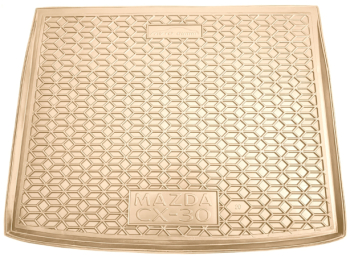 Автомобільний коврик в багажник Mazda CX-30 2020- бежевий (AVTO-Gumm)