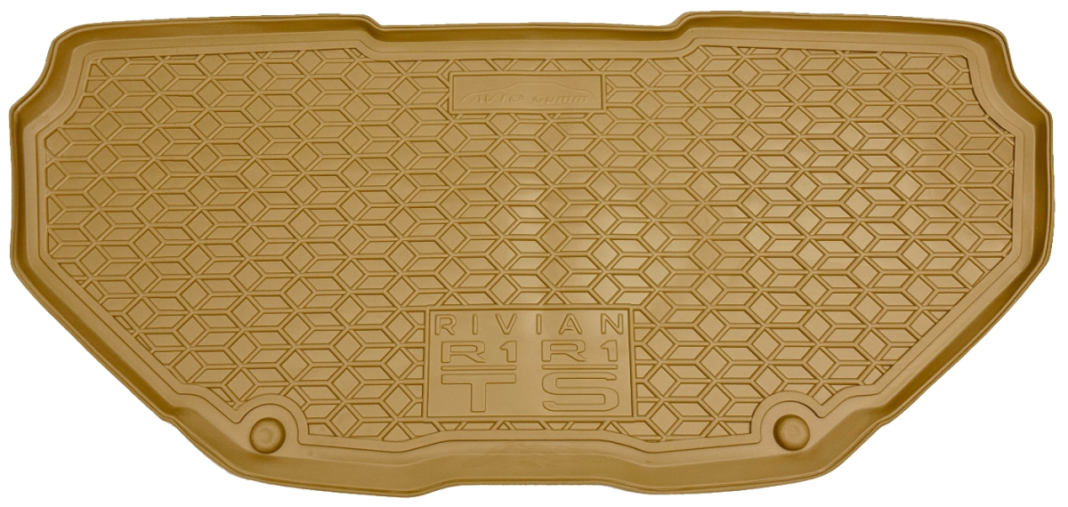 Автомобільний коврик в багажник Rivian R1S/R1T 2022- передний бежевий (AVTO-Gumm)