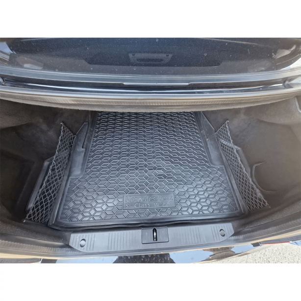 Килимок в багажник для Mercedes-Benz S-Class (W221) (2005-2013) коротка база (Avto-Gumm). Фото 6