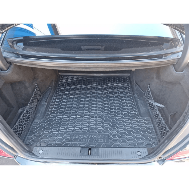 Килимок в багажник для Mercedes-Benz S-Class (W221) (2005-2013) коротка база (Avto-Gumm). Фото 5
