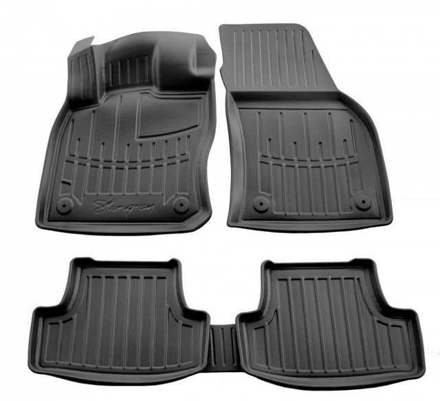 3D килимки Audi Q2 (2016-...) з бортиками 30 мм (Stingray)