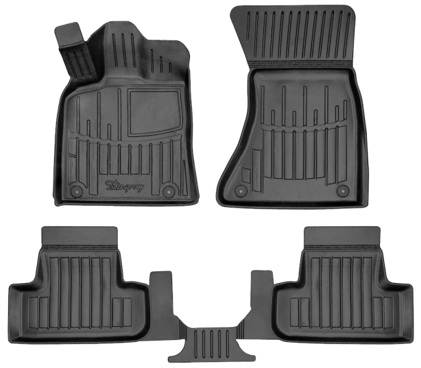 3D килимки для Audi Q5 (8R) (2008-2016)  з бортиками 30 мм (Stingray)