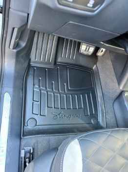 3D килимки Audi Q5 e-tron (2021-...) (5/6 місць) з бортиками 30 мм (Stingray). Фото 2