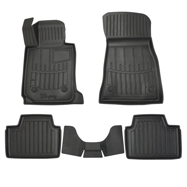 3D коврики BMW 3 F30/F31 2011-2019 с бортиками 30 мм Stingray. Фото 2