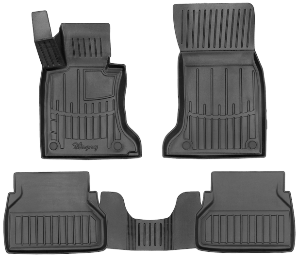 3D килимки для BMW 5 (E60) (2003-2010) 2WD з бортиками 30 мм (Stingray)