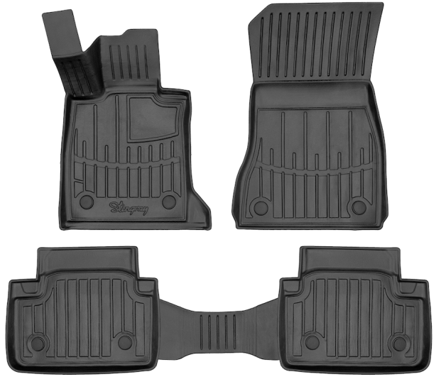 3D коврики BMW 5 (G60/G61) (2023-...) с бортиками 30 мм (Stingray)