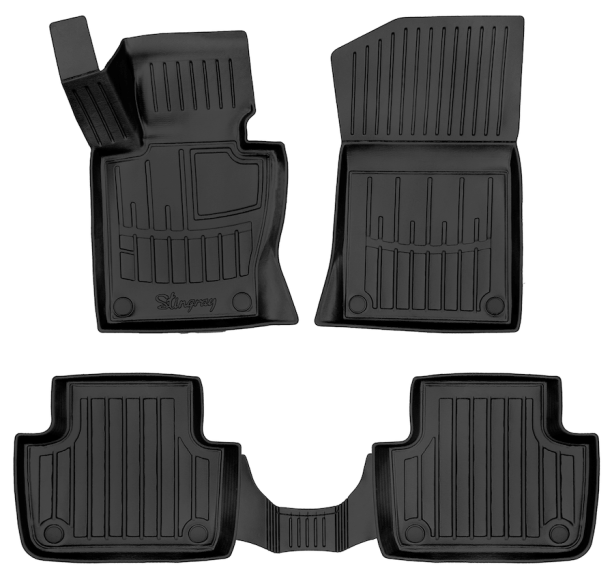 3D килимки для BMW X3 (E83) (2004-2010)  з бортиками 30 мм (Stingray)