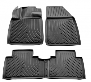 3D килимки BYD Atto 3 (2021-...) з бортиками 30 мм (Stingray)