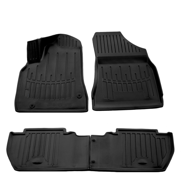 3D Резиновые коврики CITROEN Berlingo II 2008-2018 с бортиками 30 мм Stingray