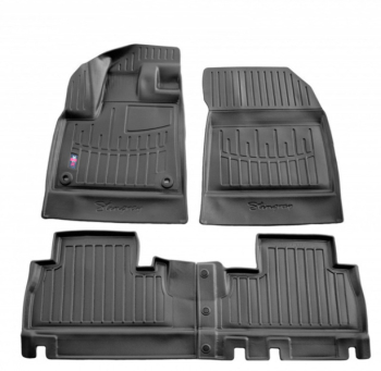 3D килимки Citroen Berlingo III (2018-...) без підлокітника з бортиками 30 мм (Stingray). Фото 2