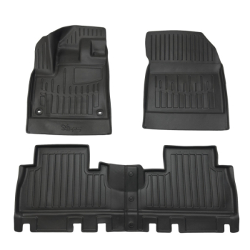 3D килимки Citroen Berlingo III (2018-...) без підлокітника з бортиками 30 мм (Stingray)