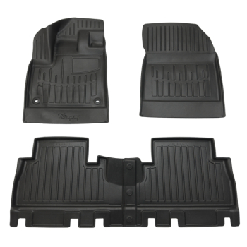 3D килимки Citroen Berlingo III (2018-...) з підлокітником з бортиками 30 мм (Stingray)