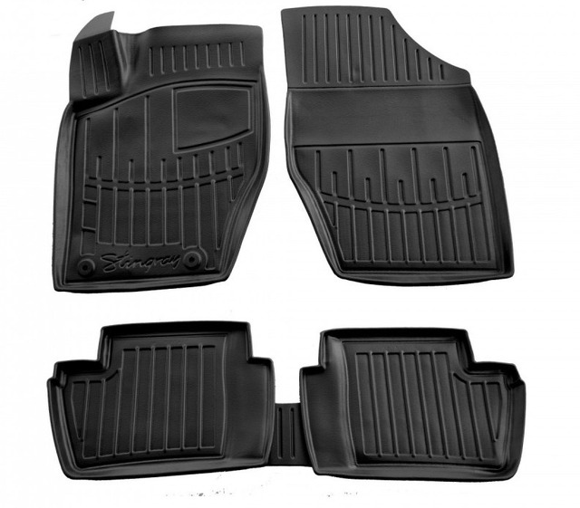 3D килимки Citroen C4 (L) (2004-2010) з бортиками 30 мм (Stingray)
