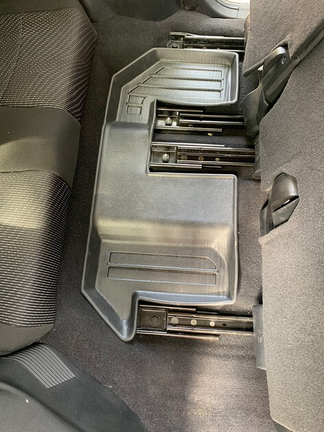 3D коврики DODGE Journey 2008-2019 3 ряд с бортиками 30 мм Stingray. Фото 2