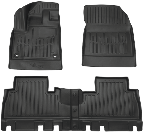 3D килимки для FIAT Doblo K9 (2022-...) без підлокітника з бортиками 30 мм (Stingray). Фото 3