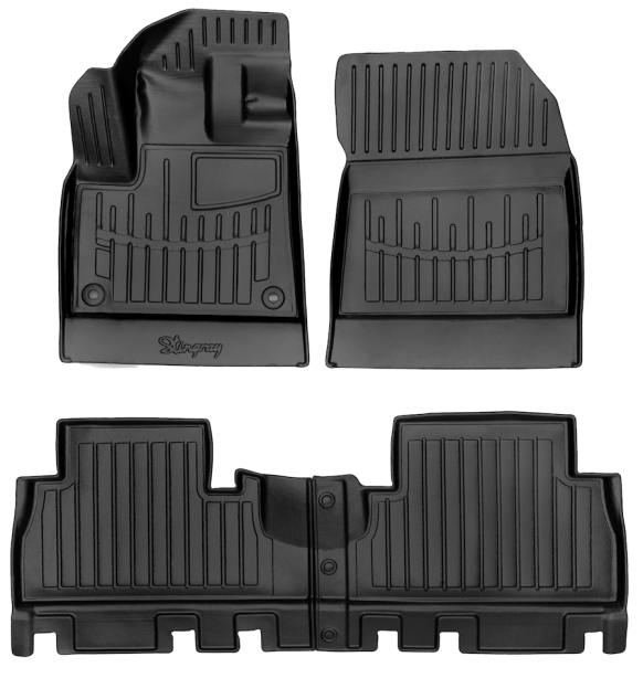 3D килимки для FIAT Doblo K9 (2022-...) з підлокітником з бортиками 30 мм (Stingray). Фото 12