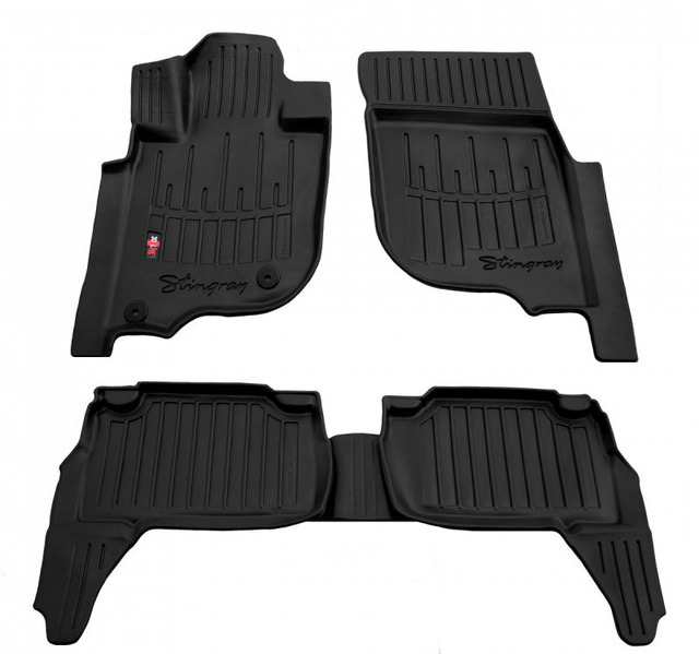 3D килимки Fiat Fullback (2016-...) з бортиками 30 мм (Stingray)