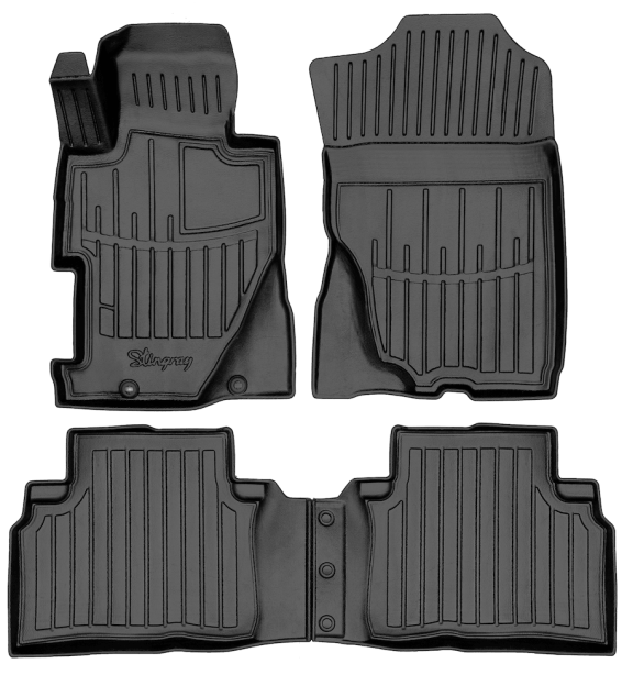 3D килимки для Honda Civic sedan (4d) 2006-2011 з бортиками 30 мм (Stingray)