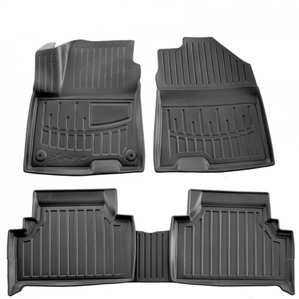 3D коврики Hyundai Kona Electric (2018-...) с бортиками 30 мм (Stingray)