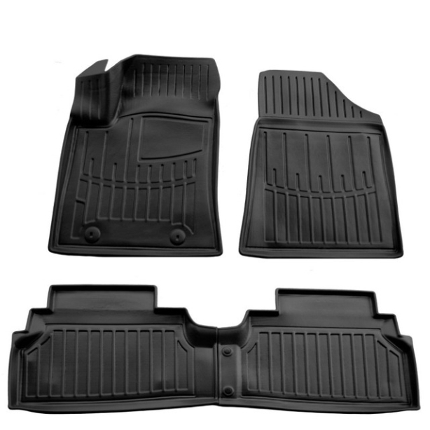 3D коврики Hyundai Kona Electric 2023 и далее с бортиками 30 мм Stingray