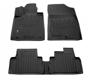 3D коврики HYUNDAI Santa Fe 2020-... с бортиками 30 мм Stingray