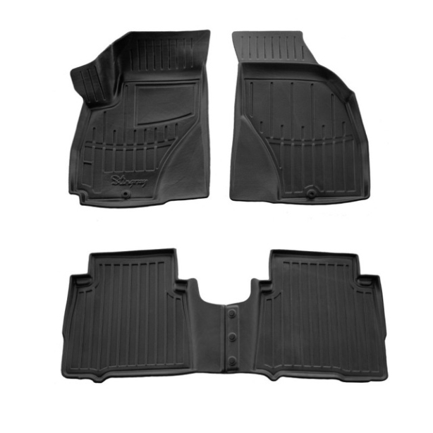 3D килимки Hyundai Santa Fe I (SM) (2001-2006) з бортиками 30 мм (Stingray)