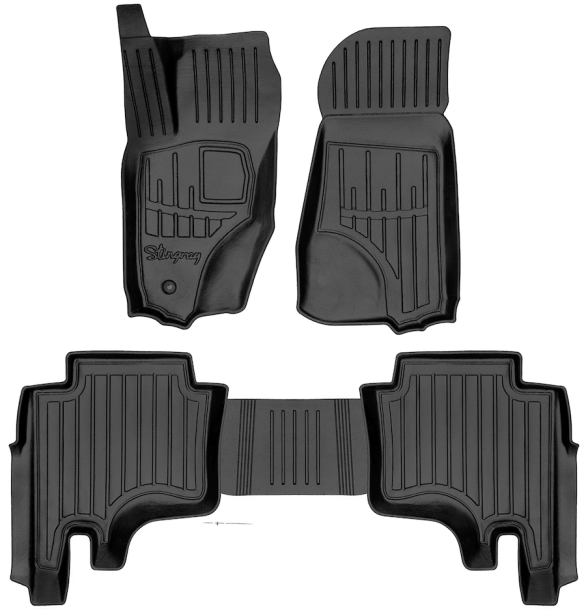 3D килимки для Jeep Grand Cherokee (WK) (2005-2010) з бортиками 30 мм (Stingray)