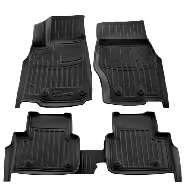 3D коврики Jeep Grand Cherokee WL 2021-.... 7 мест с бортиками 30 мм Stingray