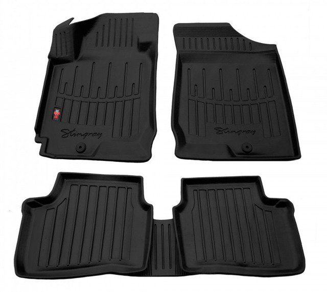 3D резиновые коврики KIA Ceed І 2006-2012 с бортиками 30 мм Stingray