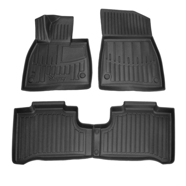 3D коврики Mercedes Benz EQE SUV X294 2023-... с бортиками 30 мм Stingray