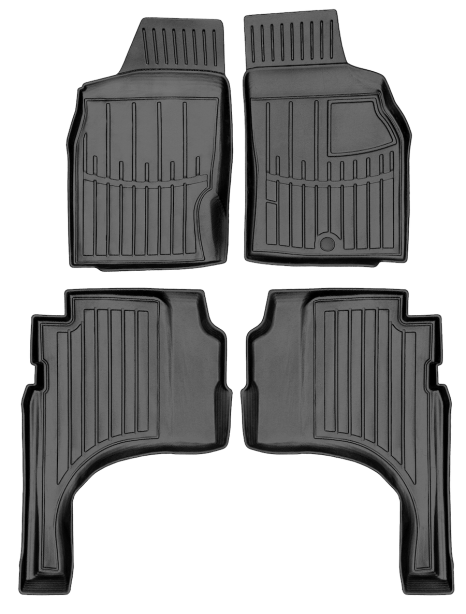 3D коврики Mitsubishi L200 K60T 1996-2006 с правым рулём и бортиками 30 мм Stingray