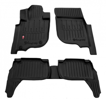 3D коврики MITSUBISHI Pajero Sport III 2015-... с бортиками 30 мм Stingray