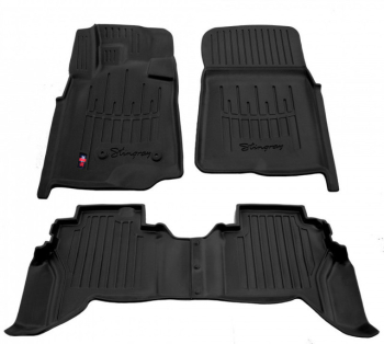 3D коврики MITSUBISHI Pajero Wagon IV V80 2006-... с бортиками 30 мм Stingray
