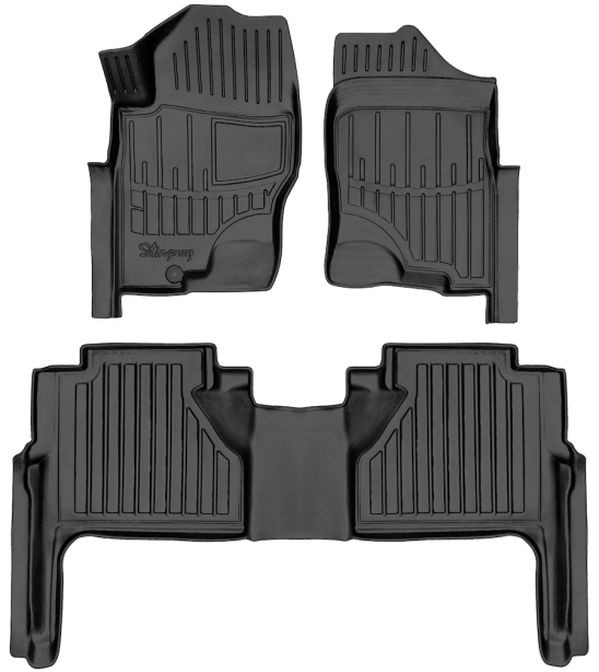 3D килимки для Nissan Navara (D40) (2005-2010) з бортиками 30 мм (Stingray)