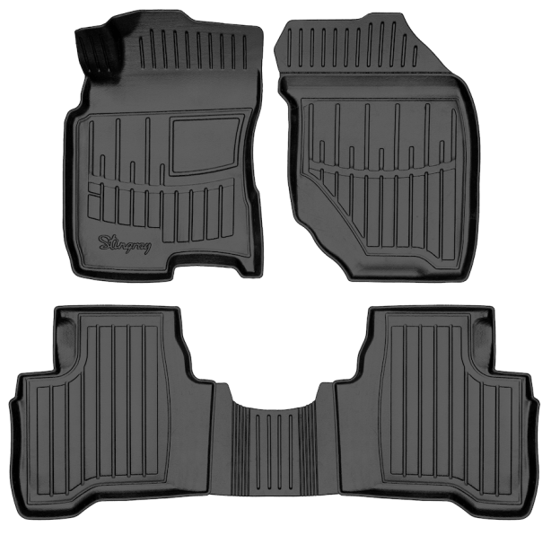 3D коврики Nissan X-Trail T30 2001-2007 с бортиками 30 мм Stingray