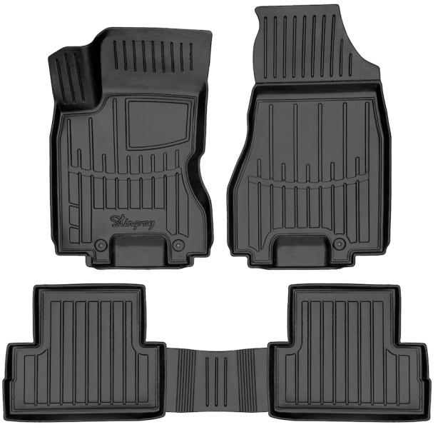 3D килимки для Nissan X-Trail (T31) (2007-2014) з бортиками 30 мм (Stingray)